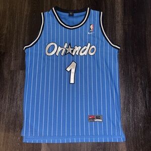 VTG NIKE Orlando Magic Penny Hardaway #1 Authentic Stitched Jersey Mens SZ Large